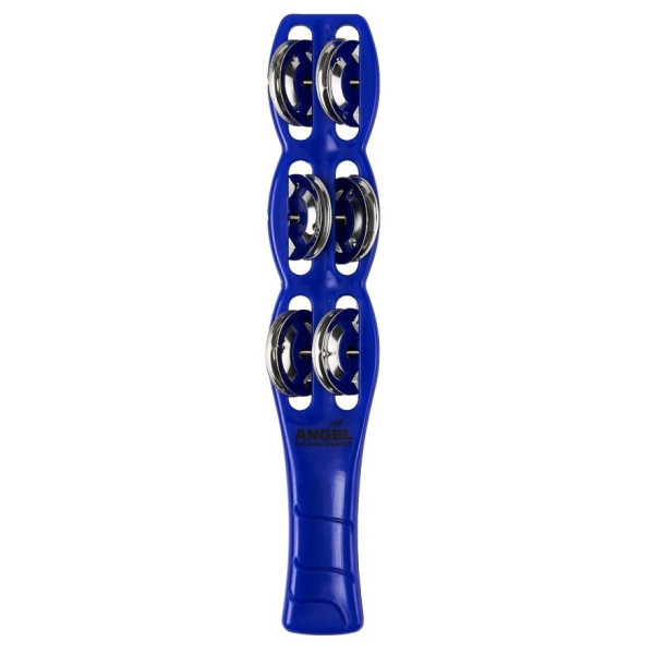 Angel APJ-5 Blue - Jingle stick with 6 pairs of jingles - Blue
