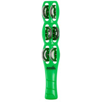 Angel APJ-5 Green - Jingle stick with 6 pairs of jingles - green