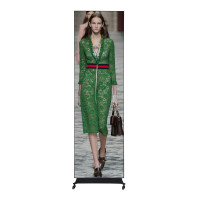 HELVIA HLV-POS2.5-v2Fip65 - Outdoor led poster 2m with mobile stand and integrated media player