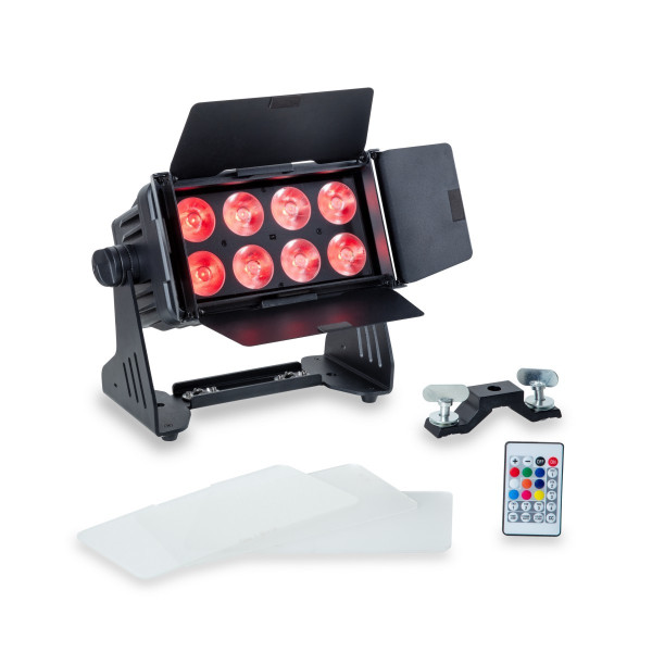 CENTOLIGHT MOODMASTER 8 - IP65 battery powered wash projector 8x15W