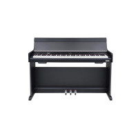 NUX NCK-330 BK - Digital piano with cabinet and triple sensor hammer action keyboard - black