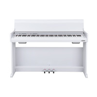 NUX NCK-330 WH - Digital piano with cabinet and triple sensor hammer action keyboard - white