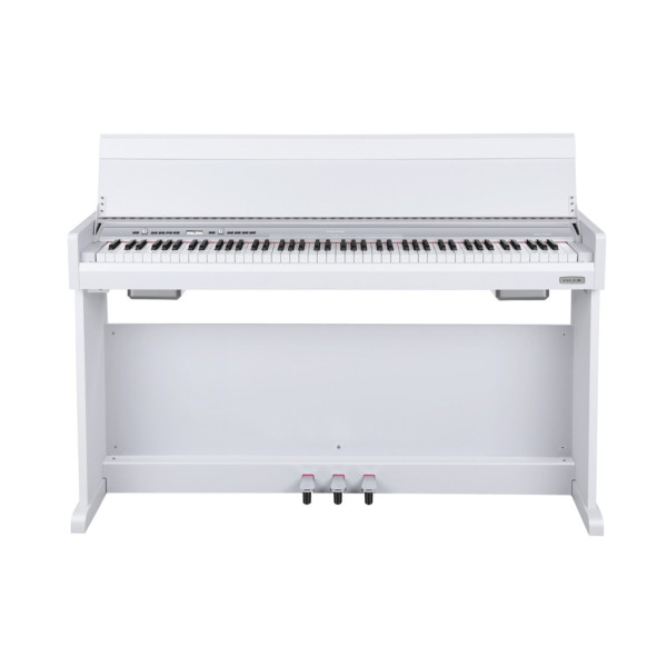 NUX NCK-330 WH - Digital piano with cabinet and triple sensor hammer action keyboard - white