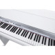 NUX NCK-330 WH - Digital piano with cabinet and triple sensor hammer action keyboard - white