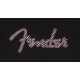 9192412406 - Fender® Spaghetti Logo Wavy Checker Tee, Pink Checker, M
