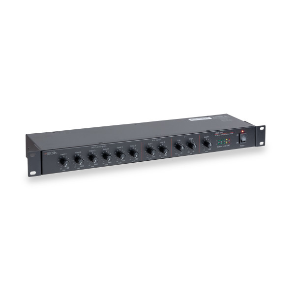 HELVIA HMIX-622 - 1U Rack 8-Input Stereo Mixer