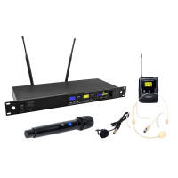 VERBA-202 A2 - Verba-202 UHF True Diversity Wireless System with Autoscan – 1 handmic, 1 bodypack A2 (626-668MHz)