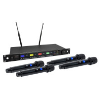 VERBA-401 A2 - Verba-401 UHF True Diversity Wireless System with Autoscan – 4 handmic A2 (628-668 MHz)