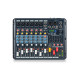 YOUMIX 610 PRO - 8-Channel Mixing Console with 6 Mono and 1 Stereo Channels, 24-bit 99 Effect, USB/BT, PC Interface