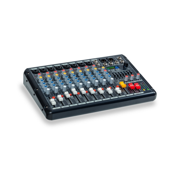SOUNDSATION YOUMIX 810 PRO - 10-Channel Mixing Console with 8 Mono and 1 Stereo Channels, 24-bit 99 Effect, USB/BT, PC Interface