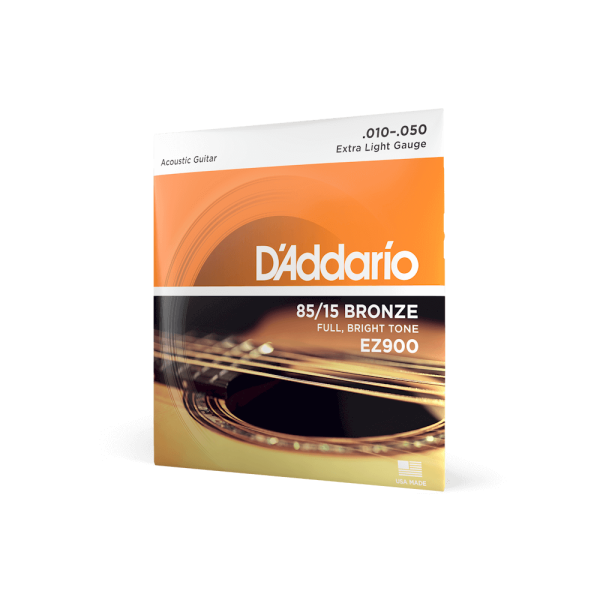 D'Addario 85/15 Bronze Acoustic Guitar Strings, Extra Light, 10-50 D'Addario 85/15 Bronze Acoustic Guitar Strings, Extra Light, 10-50