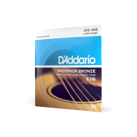 D'Addario Phosphor Bronze Acoustic Guitar Strings, Light, 12-53