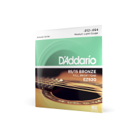 D'Addario 85/15 Bronze Acoustic Guitar Strings, Medium Light, 12-54
