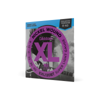D'Addario Nickel Wound Electric Guitar Strings, Balanced Tension Super Light, 9-40