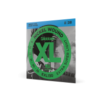 D'Addario Nickel Wound Electric Guitar Strings, Extra-Super Light, 8-38