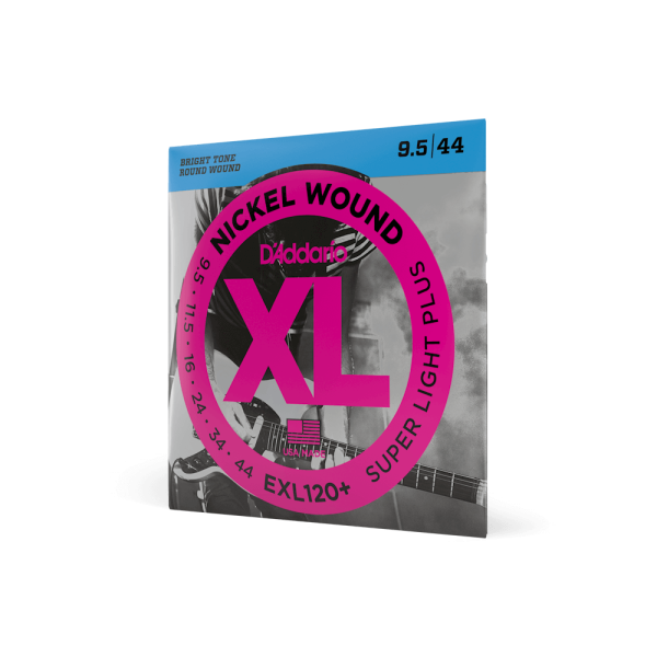 D'Addario Nickel Wound Electric Guitar Strings, Super Light Plus, 9.5-44 D'Addario Nickel Wound Electric Guitar Strings, Super Light Plus, 9.5-44