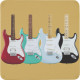 Fender 9106107002 - Fender® Stratocaster™ Modern Design Coaster Set