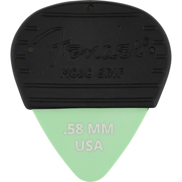 Fender 1985351402 - Mojo Grip Dura-Tone® Delrin Picks - 3 Pack - .58 Surf Green