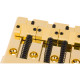 Fender 994407200 - Fender® HiMass™ 4-String Bass Bridge Assembly With Zinc Saddles, Gold