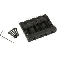 994407400 - Fender® HiMass™ 4-String Bass Bridge Assembly With Zinc Saddles, Black