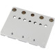 994411000 - Fender® HiMass™ String-Through 4-String Bass Bridge Assembly With Brass Saddles, Chrome
