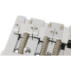 994411000 - Fender® HiMass™ String-Through 4-String Bass Bridge Assembly With Brass Saddles, Chrome
