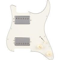 992353509 - Pre-Wired Strat® Pickguard, Quadra Tap™ HH, Parchment 11 Hole PG