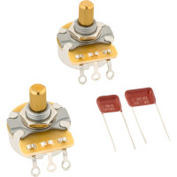 Fender 990831002 - Telecaster® Solid Shaft Potentiometer and Capacitor Kit, 2-Pack