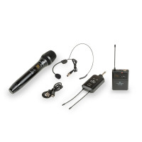 POCKETMIC U16HP-A1 - 2x16-Channel Dual UHF Compact Wireless System, 1x Handmic & 1x Badypack - 521.4-549.6MHz