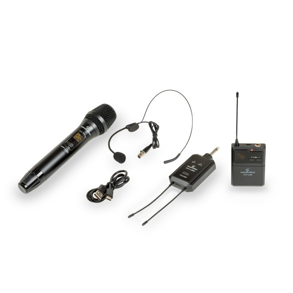 POCKETMIC U16HP-A2 - 2x16-Channel Dual UHF Compact Wireless System, 1x Handmic & 1x Badypack - 606-613.5MHz