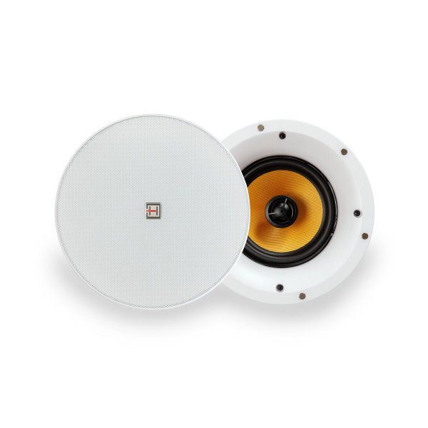 HELVIA ONDA-640FCW - 40W 8ohm 2-Way Hi-Fi Ceiling Speaker with Frameless Grille