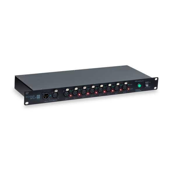 CENTOLIGHT SCENESPLIT 8 PLUS - 1 Input / 8 Outputs DMX Distributor, 1 rack unit