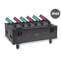 CENTOLIGHT PORTRAIT Q-AIR BAR SET - Set of 6 led bar battery powered with flight case