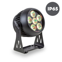CENTOLIGHT IP COMPACT WASH SET - Set of 8 IP65 Battery powered par lights 6x20W w/charging flight case