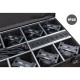 CENTOLIGHT IP COMPACT WASH SET - Set of 8 IP65 Battery powered par lights 6x20W w/charging flight case