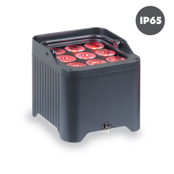CENTOLIGHT Q-AIR IP - IP65 Battery powered par 9X12W