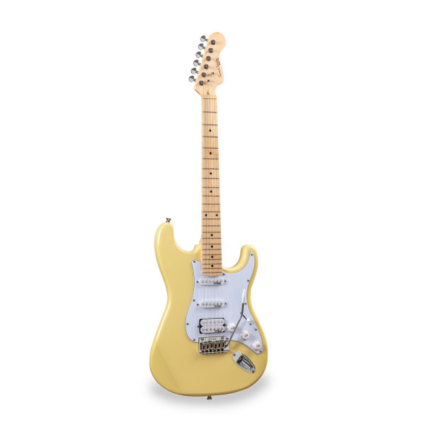 SOUNDSATION RIDER-PRO-MSH v2 VW - Double cutaway electric guitar with 2 single coils + splittable humbucker and self-locking tuners (Wilkinson equipped)
