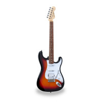 RIDER-PRO-RSH v2 3TS - Double cutaway electric guitar with 2 single coils + splittable humbucker and self-locking tuners (Wilkinson equipped)