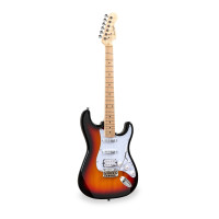 RIDER-PRO-MSH v2 3TS - Double cutaway electric guitar with 2 single coils + splittable humbucker and self-locking tuners (Wilkinson equipped)