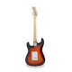 SOUNDSATION RIDER-PRO-MSH v2 3TS - Double cutaway electric guitar with 2 single coils + splittable humbucker and self-locking tuners (Wilkinson equipped)