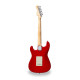 RIDER-RETRO-M v2 TR - Double cutaway electric guitar with 3 single coils and vintage tuners (Wilkinson equipped)