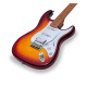 SOUNDSATION RIDER-DELUXE-M v2 TSB - Double cutaway electric guitar with 2 single coils + splittable humbucker and self-locking tuners (Wilkinson equipped)
