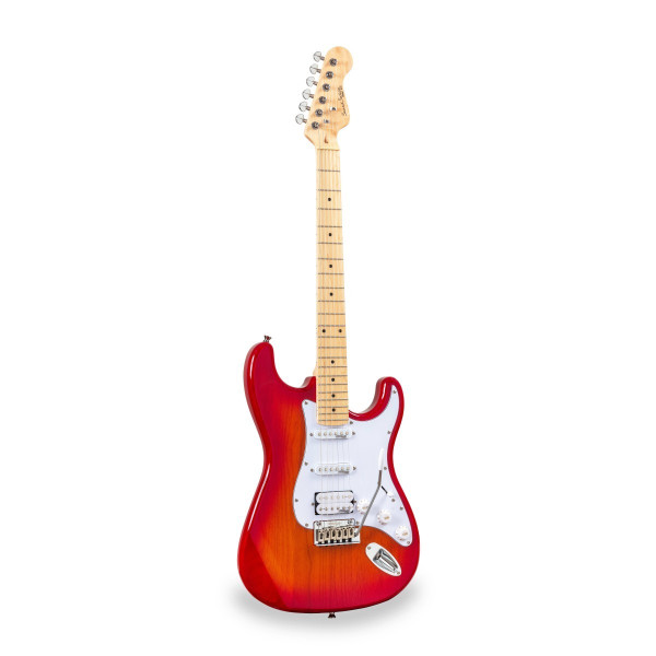 SOUNDSATION RIDER-PRO-MSH v2 SSB - Double cutaway electric guitar with 2 single coils + splittable humbucker and self-locking tuners (Wilkinson equipped)