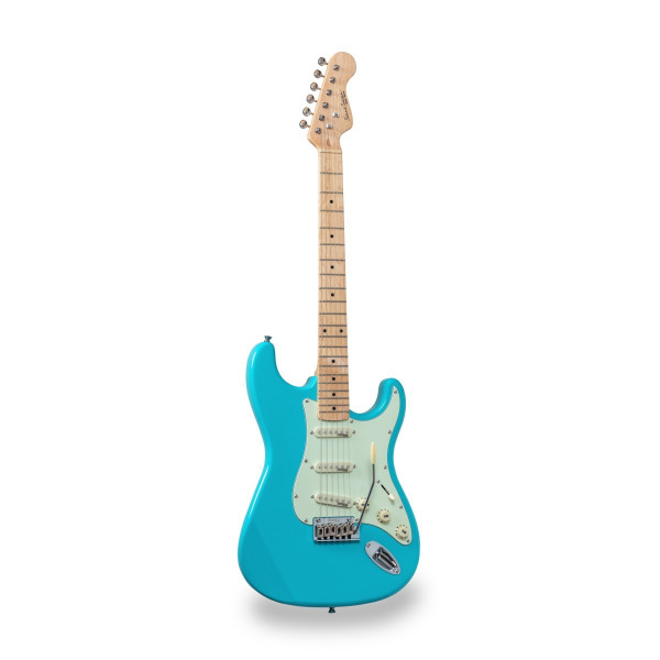 RIDER-RETRO-M v2 DB - Double cutaway electric guitar with 3 single coils and vintage tuners (Wilkinson equipped)