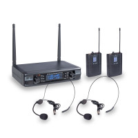 WF-U300PP-A2 - 300-Channel Dual UHF Compact Wireless System with 2 Bodybapcks A2 (600-630 MHz)