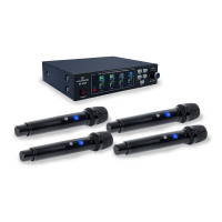 WF-U404HH A2 - UHF True Diversity 4-CH Wireless System – 4 Handmic A2 (516-558 MHz)