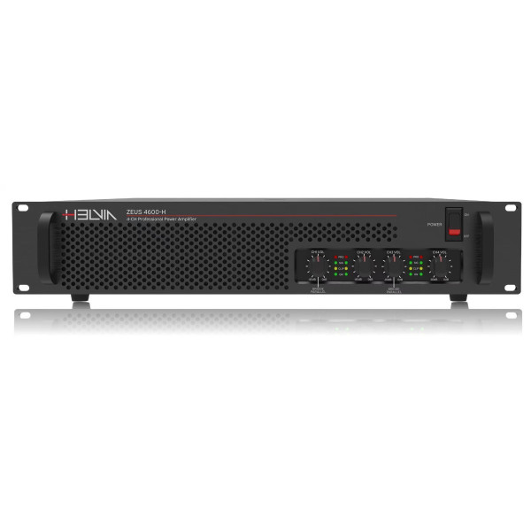 HELVIA ZEUS 4600-H - 4 x 600W @ 8ohm / 4 x 900W @ 4ohm Professional Class-H Power Amplifier