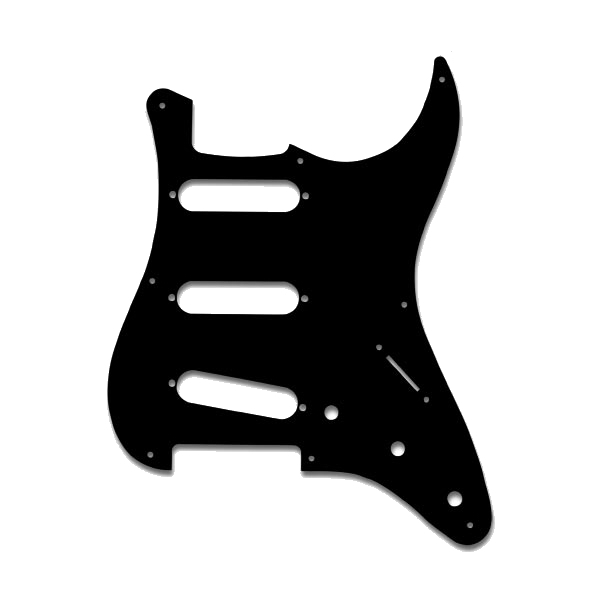 SOUNDSATION SP-1B - Egy rétegű fekete koptató lap Stratocaster gitárhoz