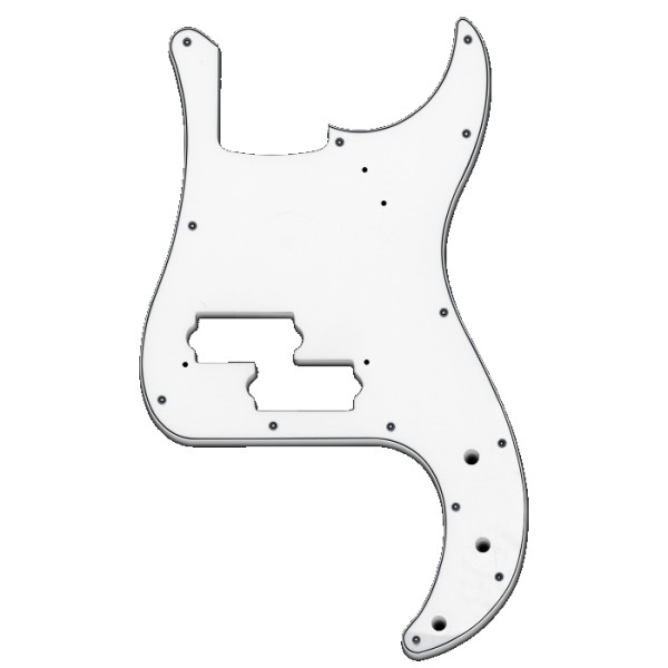 PP-3W - 3 Rétegű fehér koptató lap Precision basszusgitárhoz