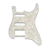 SP-PLW-SSH - 3 Rétegű gyöngyház fehér koptató Stratocaster stílusú gitárhoz humbuckerrel